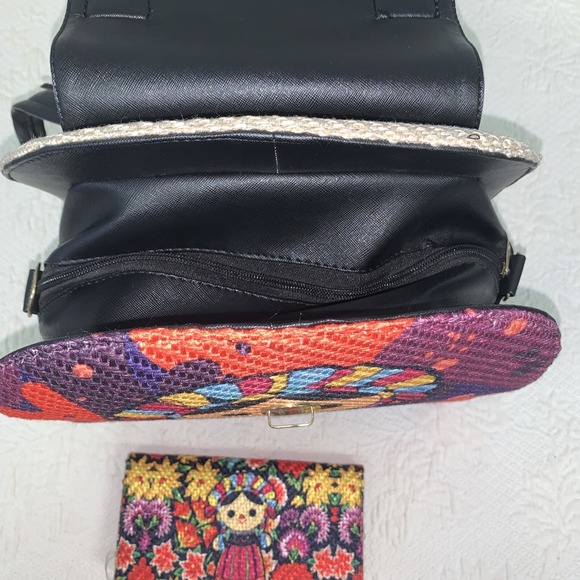 Maria\'s Mexican Leather Purse Backpack & Wallet Woven Handbag NICE‎ Doll Cute main image 9